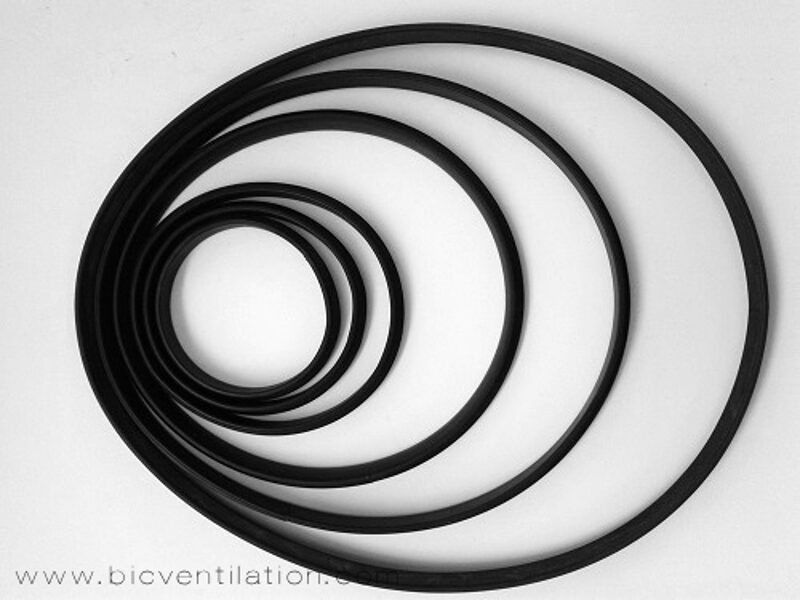 Gumija apaļajām ventilācijas detaļām