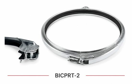 BICPRT-2 2mm ātrās savilkšanas skava ar PVC blīvējumu