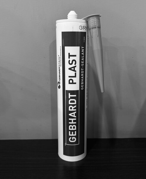 Hermētiķis GEBHARDT PLAST ventilācijas kanāliem 310ml, pelēks