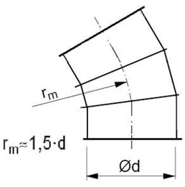 Bend R-1,5d 30°, with flange